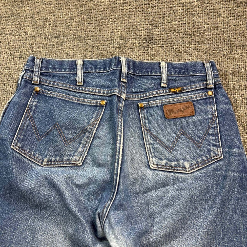 Wrangler Cowboy Cut Jeans Mens 33x30 Blue Medium Wash Straight Leg Vintage 90s - Picture 4 of 16